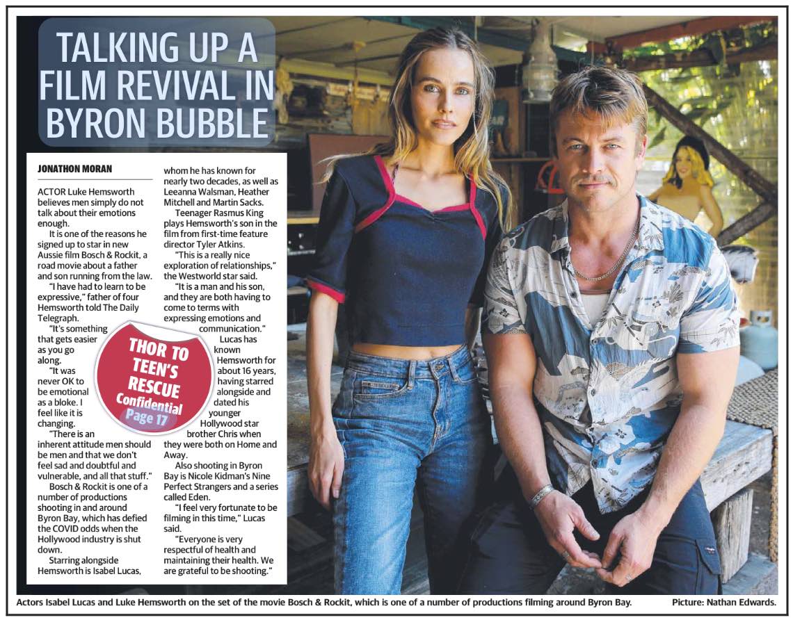 BR MEDIA TALKING UP A FILM REVIVIAL IN BYRON BUBBLE The Daily Telegraph Page 7 14.09.2020